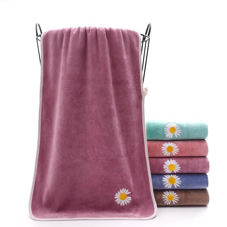 پک حوله دست و صورت میکروفایبر - نانو مدل بابونه سایز 70*35