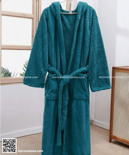 حوله تن پوش پالتویی میکروفایبر نانو مدل توییست برند سان هایی سایز 130CM